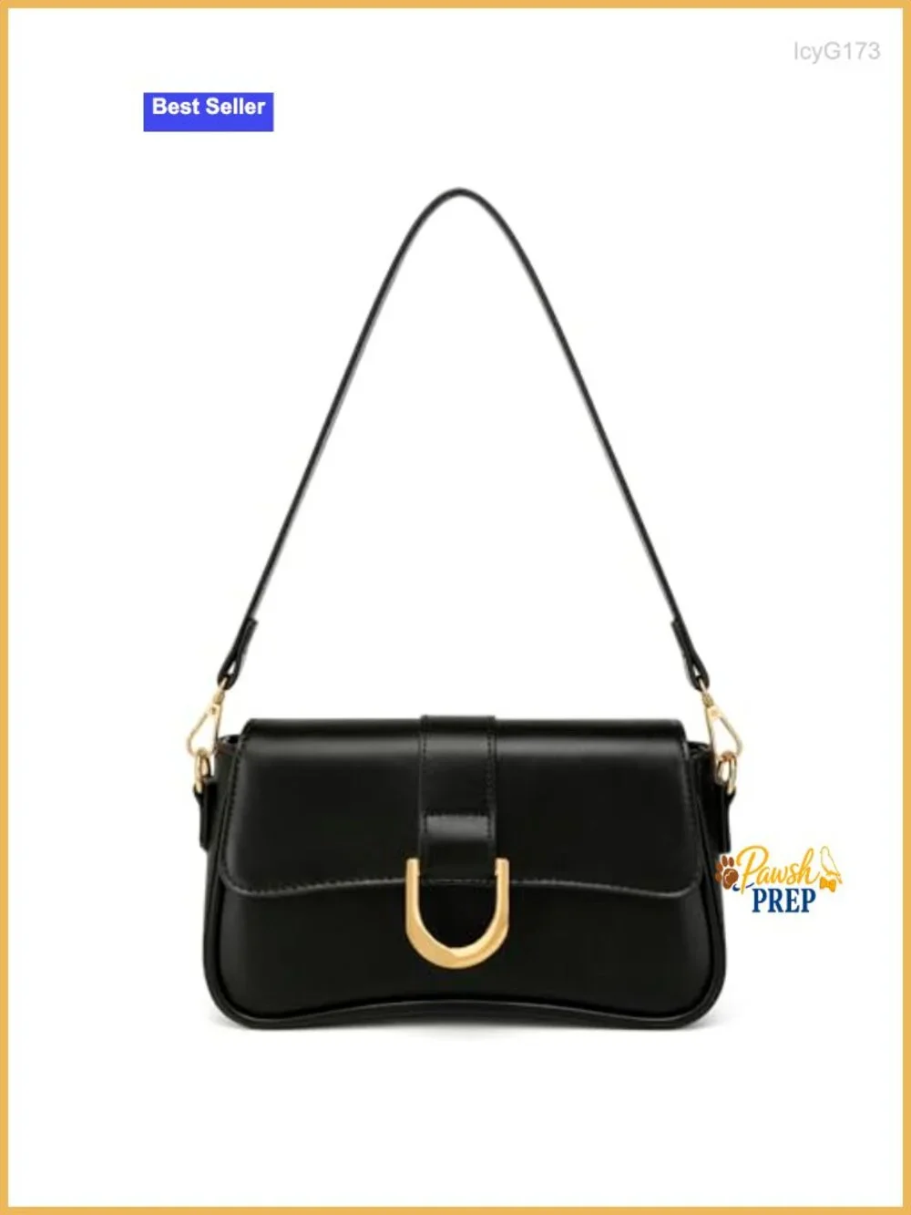 Vegan Leather Small Hobo Handbag with Adjustable Strap